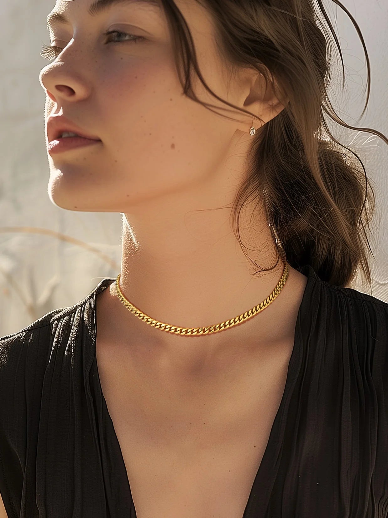 Men'S Stainless Steel Chain Rapper Necklace 4.8Mm 14 Inch Costume Hip Hop Jewelry Mens Gifts